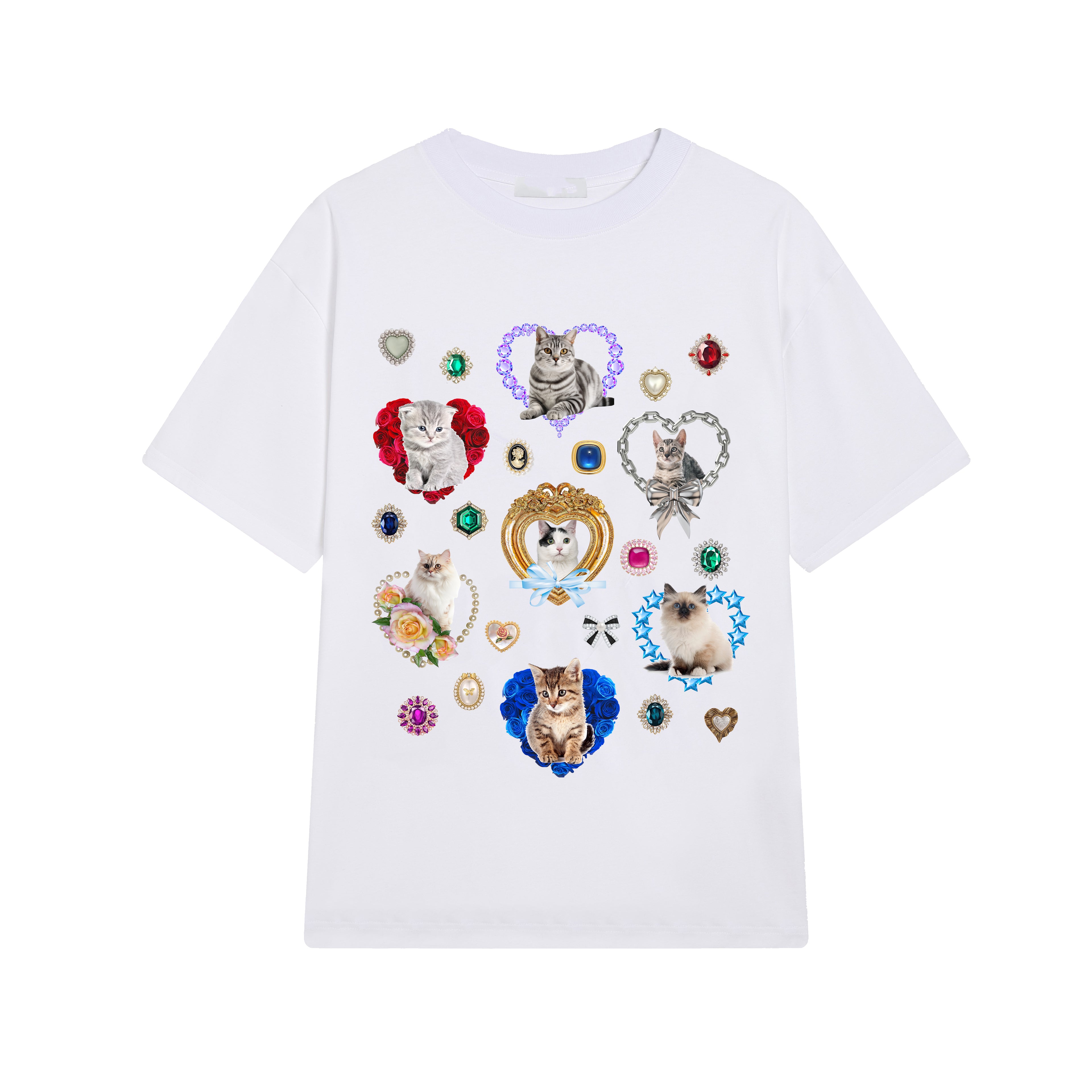 GirlsMarket Glamorous Kitten T-Shirt