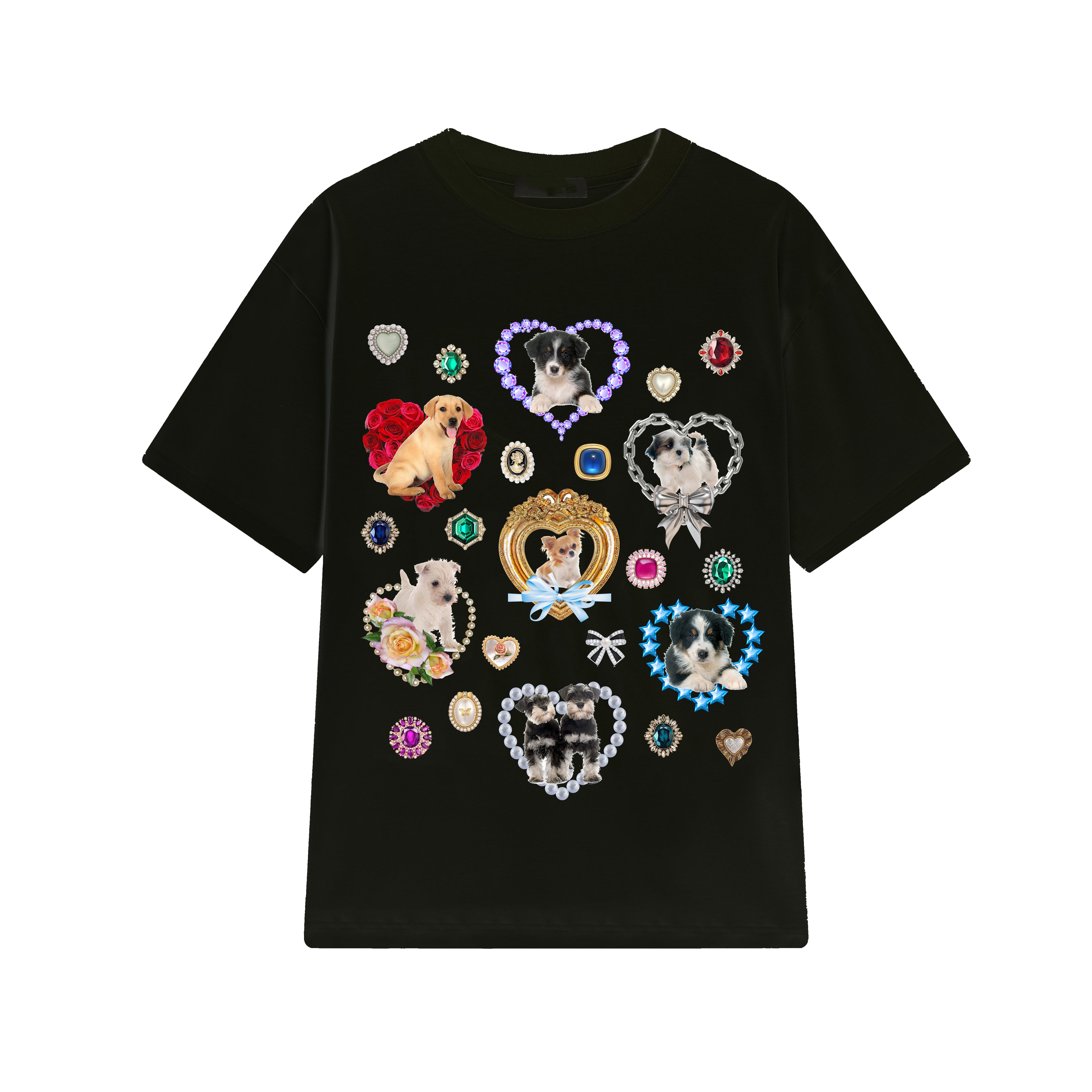 GirlsMarket Glamorous Puppy T-Shirt